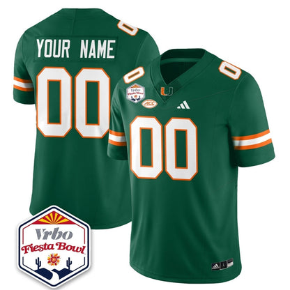 Miami College Football Stitched Jersey 2026 - Fiesta Bowl Patch - GloryGearUS