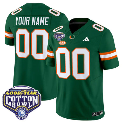 Miami College Football Stitched Jersey 2026 - Cotton Bowl Patch - GloryGearUS
