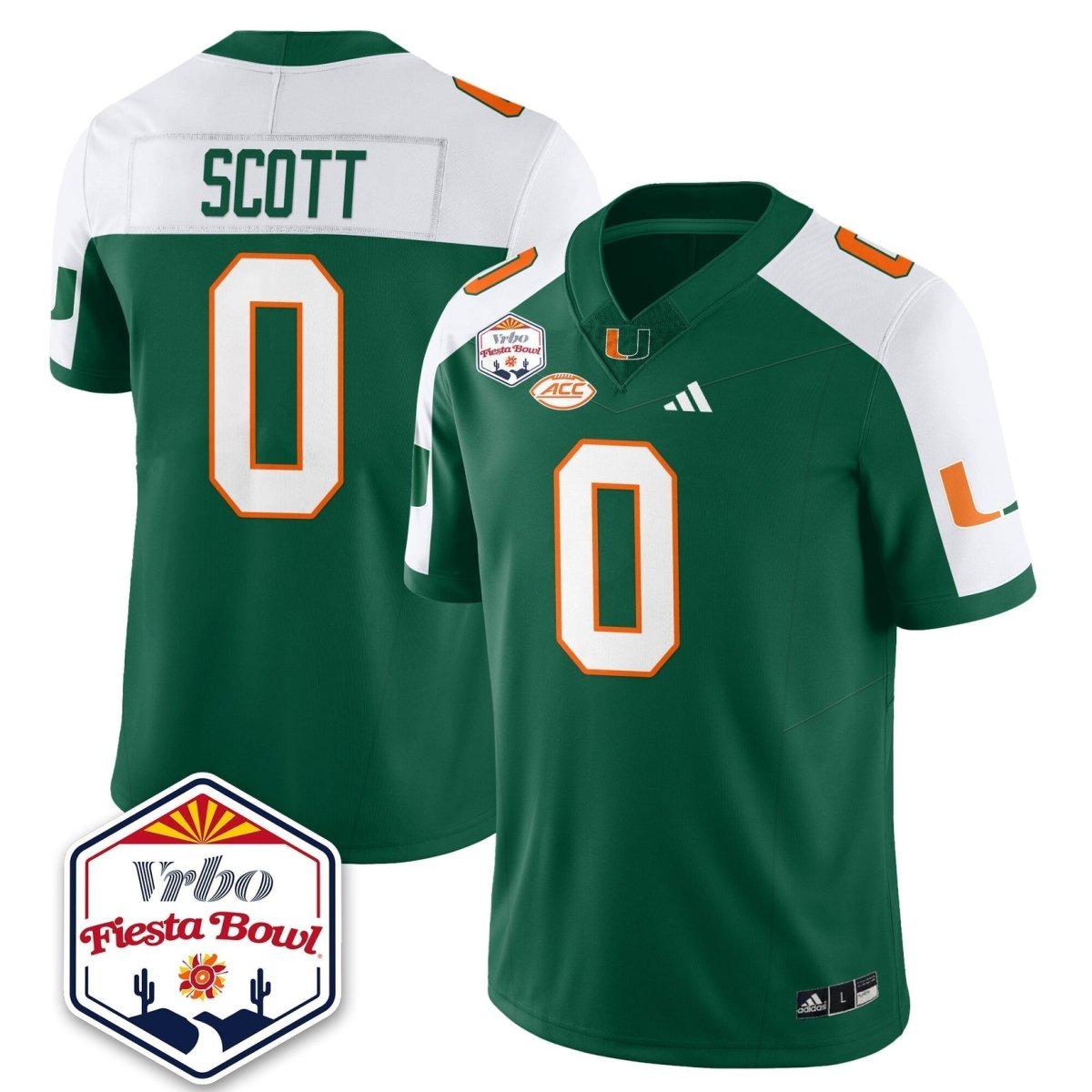 Miami College Football Stitched Jersey 2026 - Fiesta Bowl Patch - GloryGearUS