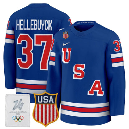 Men's 2026 USA Olympic Premium Hockey All Stitched Jersey - GloryGearUS