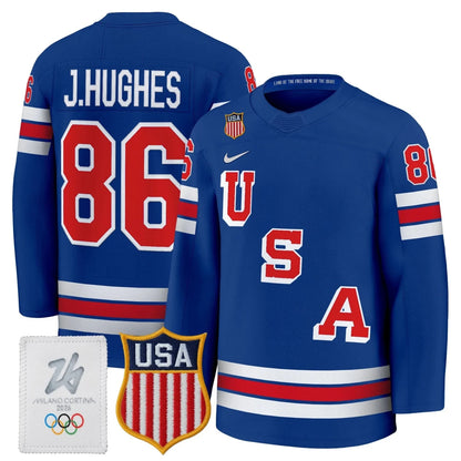 Men's 2026 USA Olympic Premium Hockey All Stitched Jersey - GloryGearUS