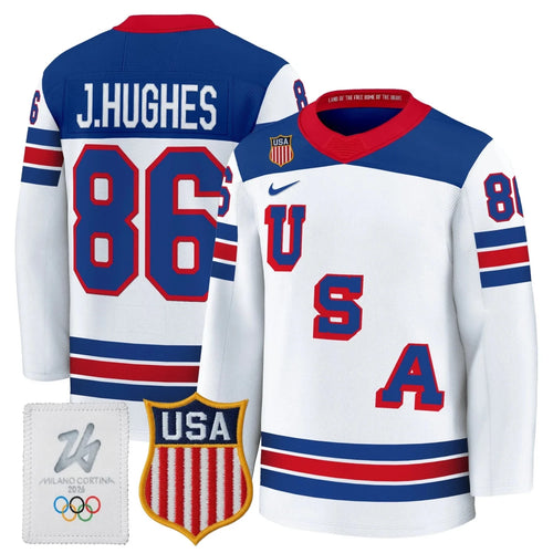 Men's 2026 USA Olympic Premium Hockey All Stitched Jersey - GloryGearUS