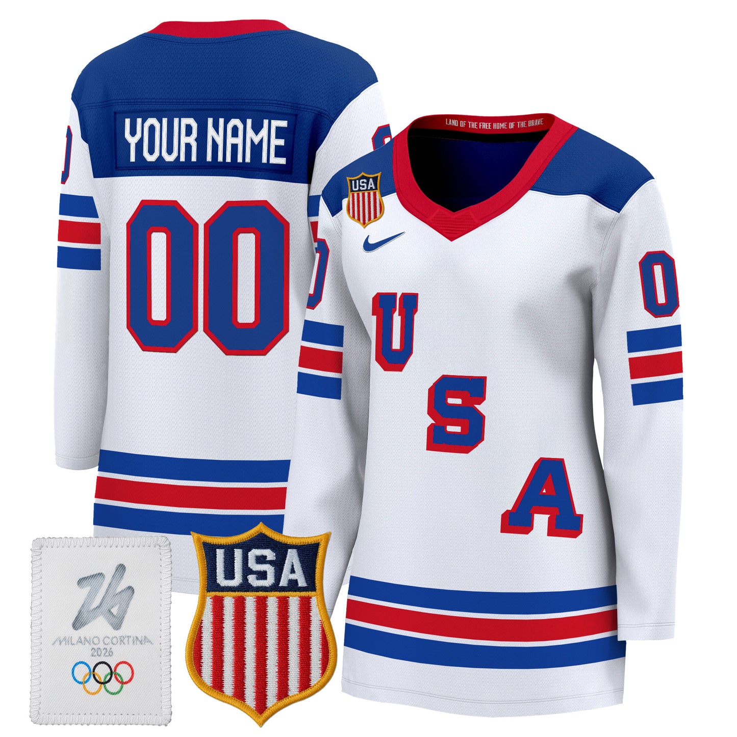 Women's 2026 USA Olympic Premium Hockey All Stitched Jersey