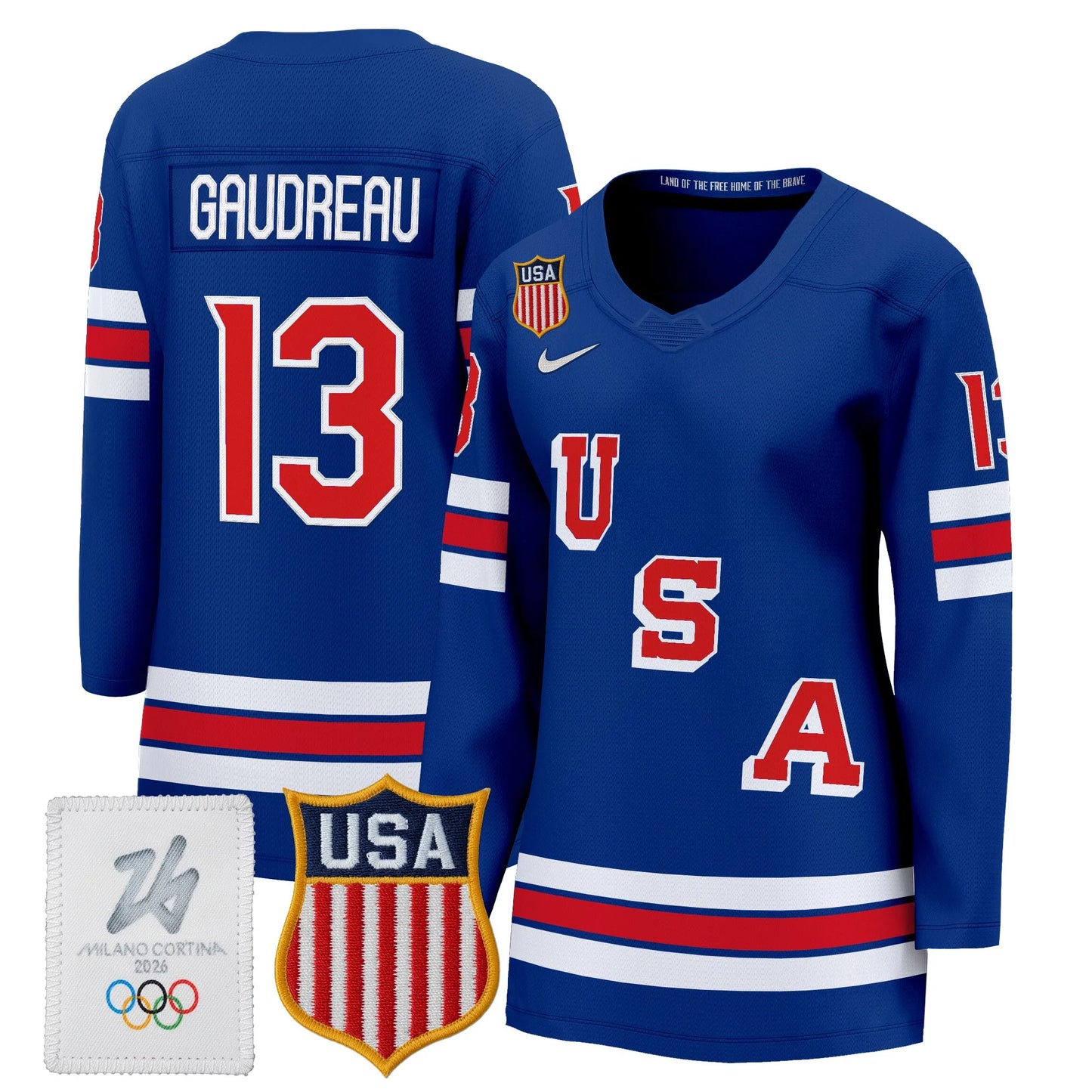 Women's 2026 USA Olympic Premium Hockey All Stitched Jersey