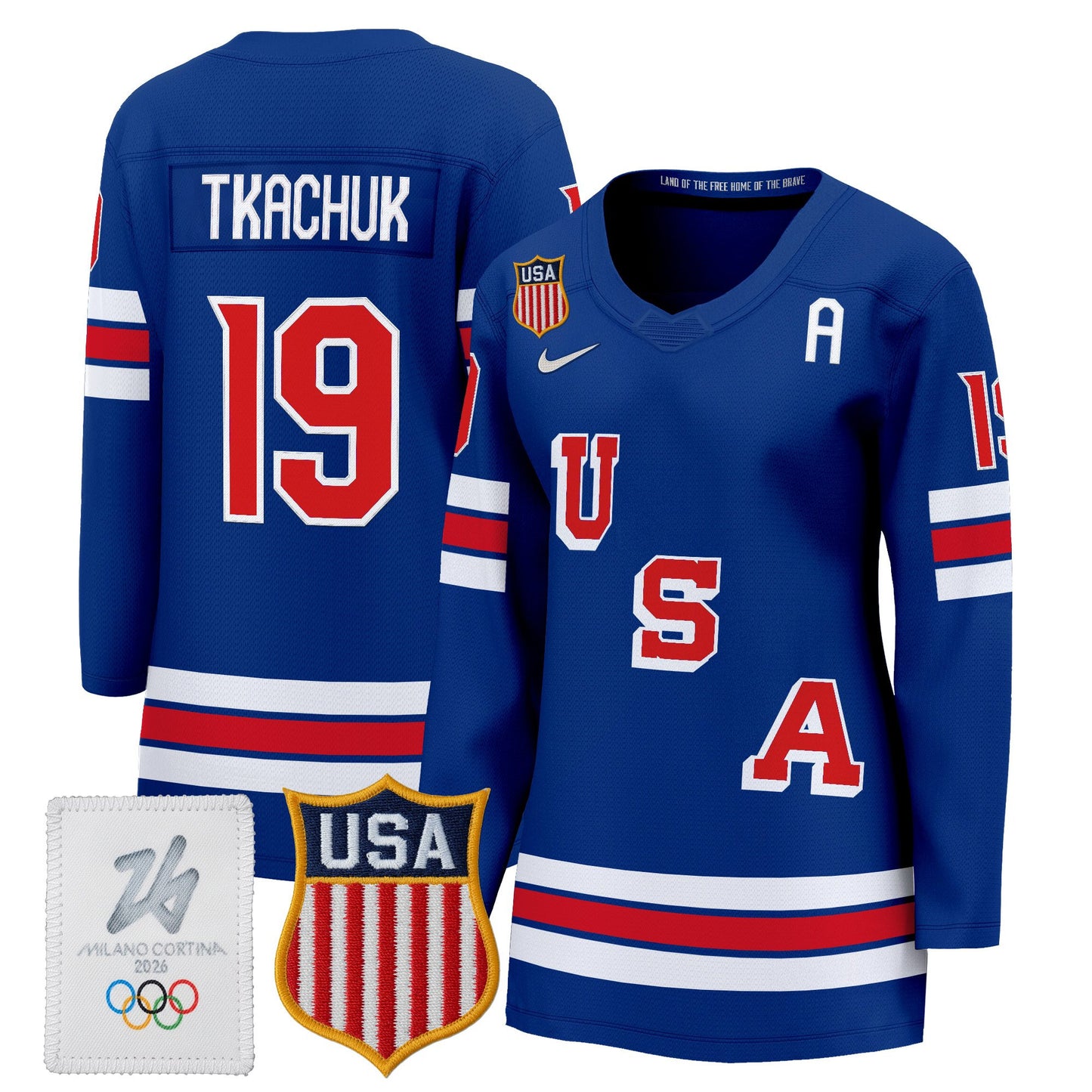 Women's 2026 USA Olympic Premium Hockey All Stitched Jersey