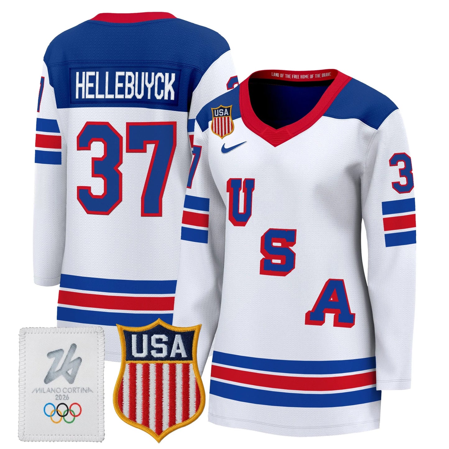 Women's 2026 USA Olympic Premium Hockey All Stitched Jersey