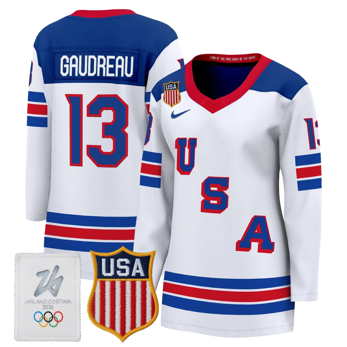 Women's 2026 USA Olympic Premium Hockey All Stitched Jersey