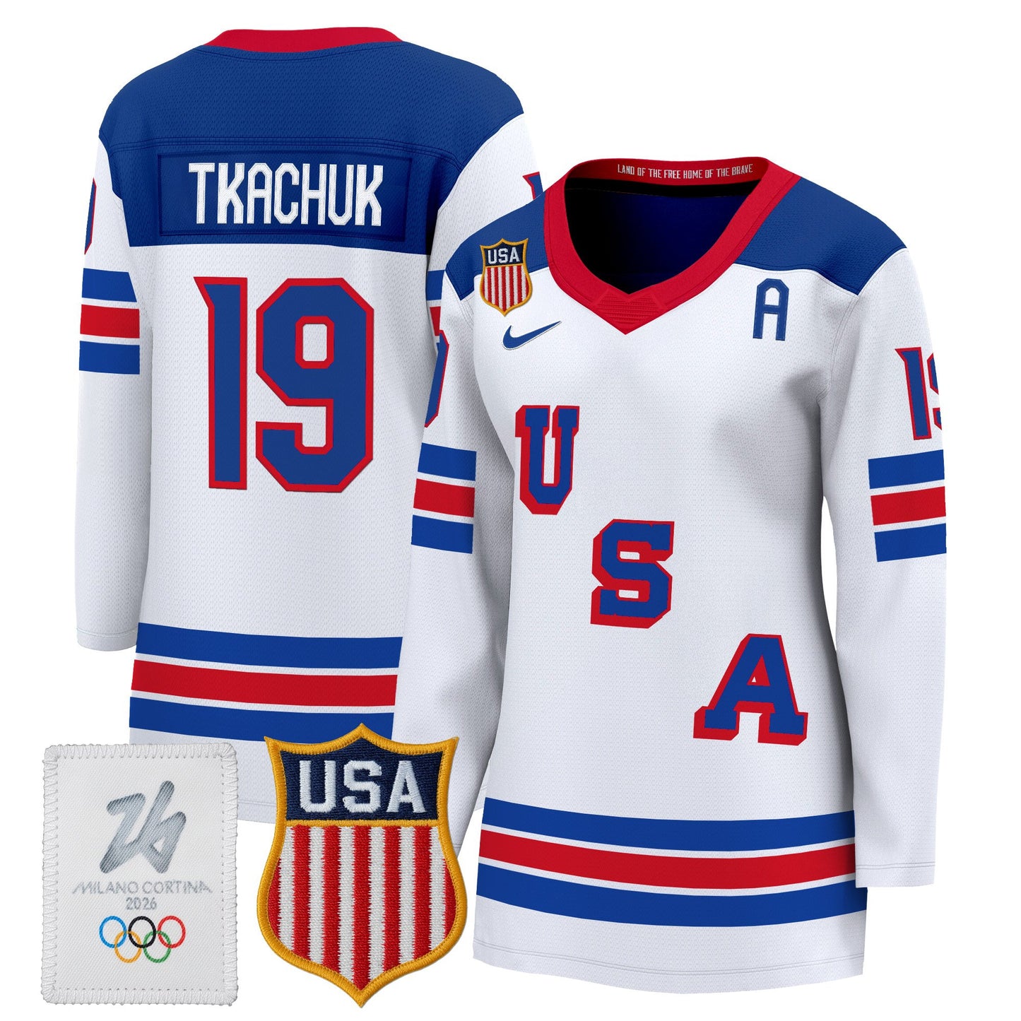 Women's 2026 USA Olympic Premium Hockey All Stitched Jersey