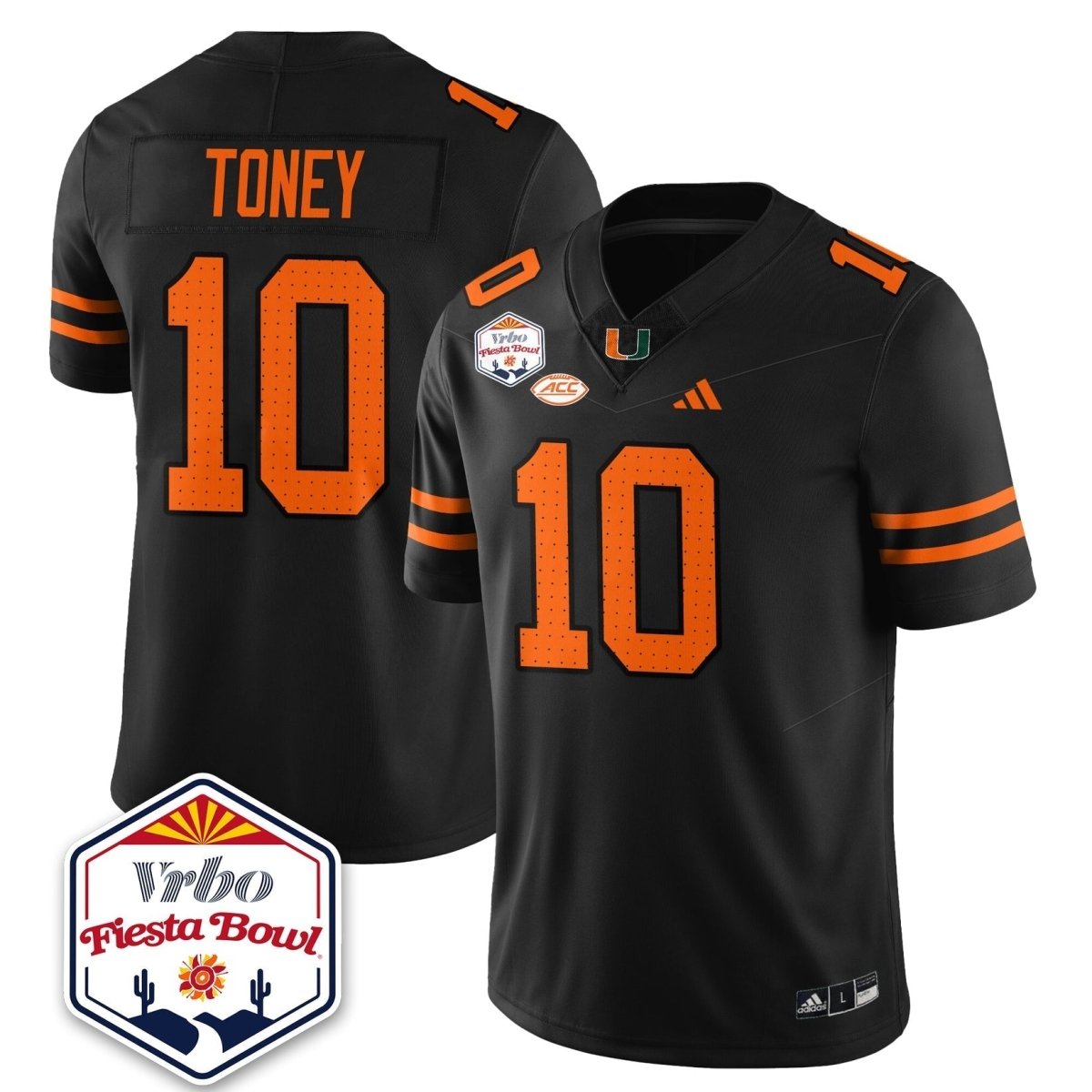Miami College Football Stitched Jersey 2026 - Fiesta Bowl Patch - GloryGearUS