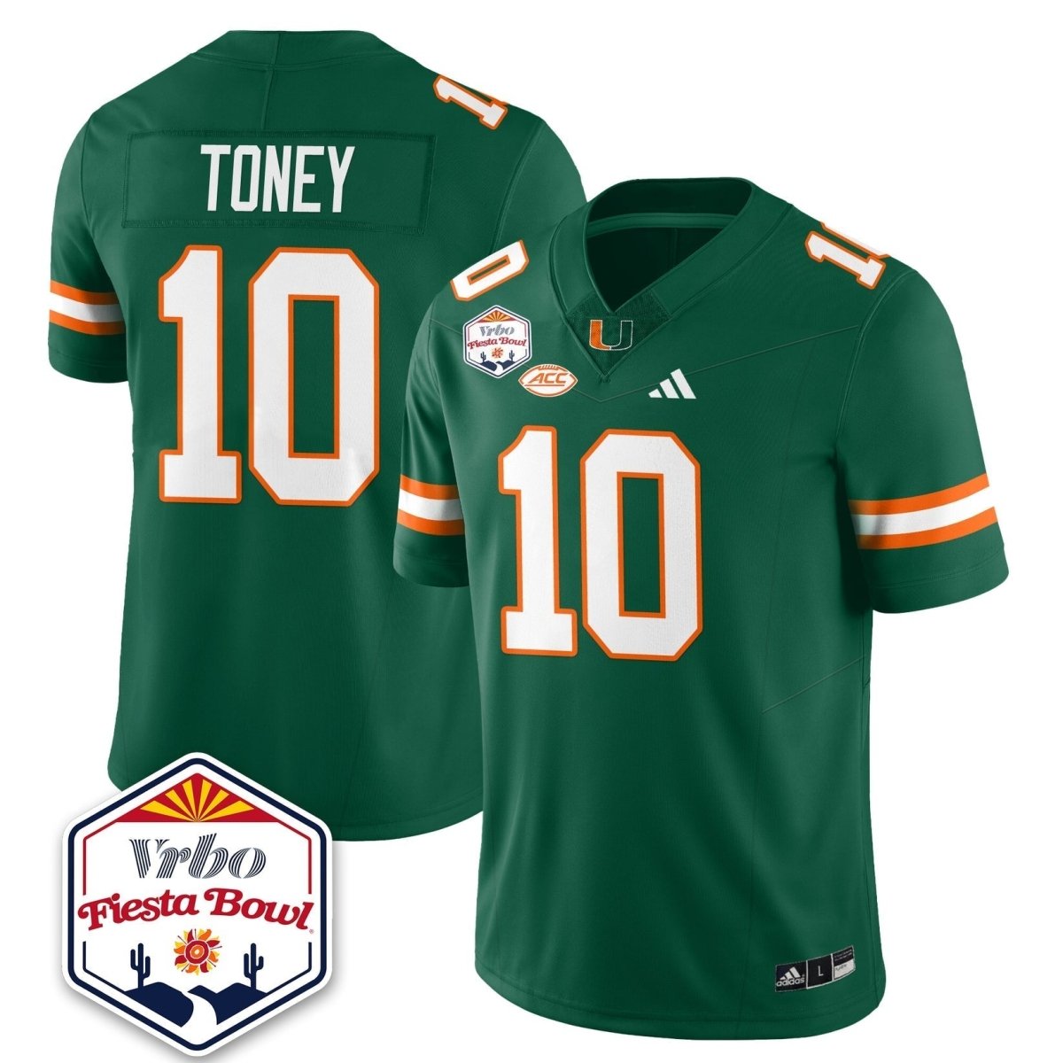 Miami College Football Stitched Jersey 2026 - Fiesta Bowl Patch - GloryGearUS