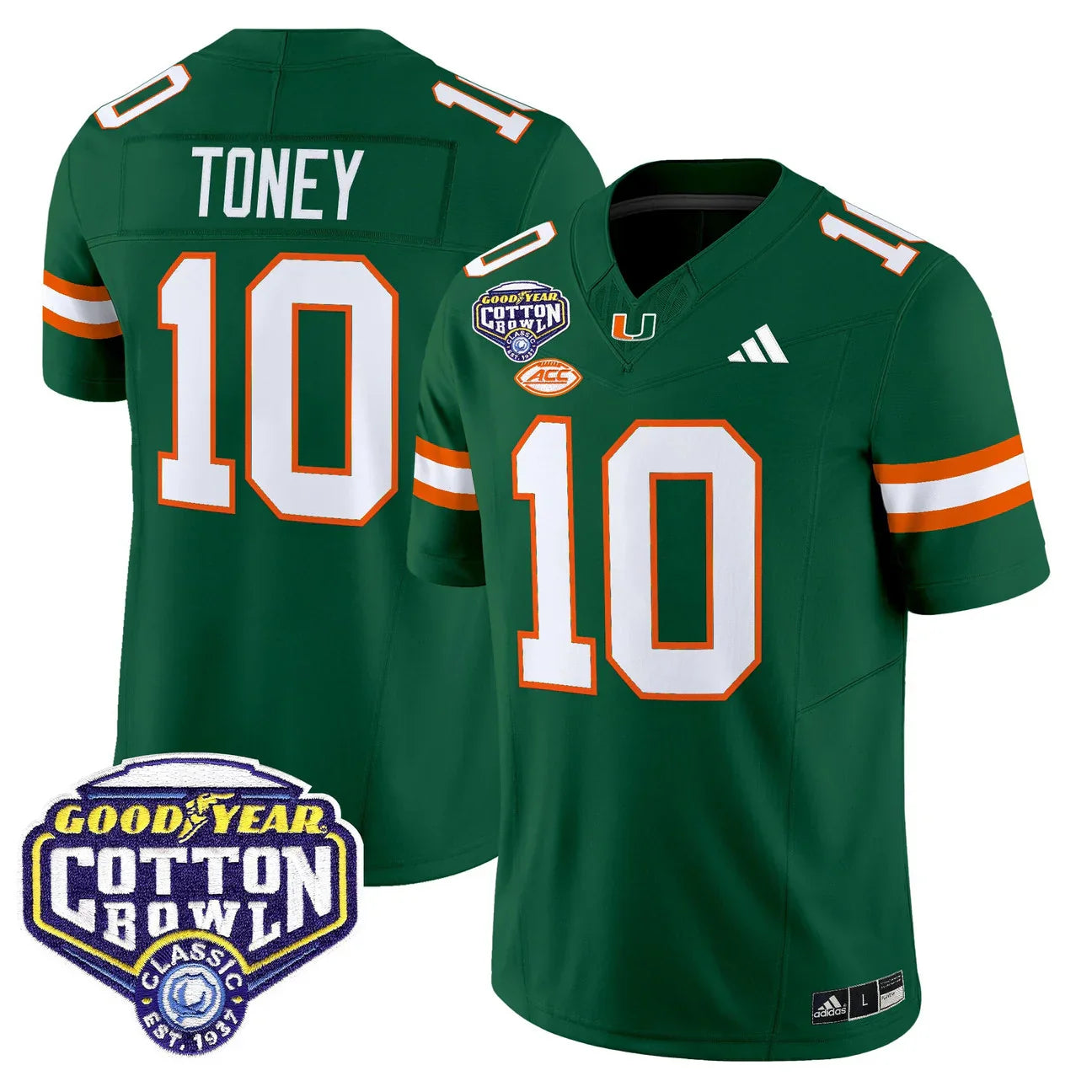 Miami College Football Stitched Jersey 2026 - Cotton Bowl Patch - GloryGearUS
