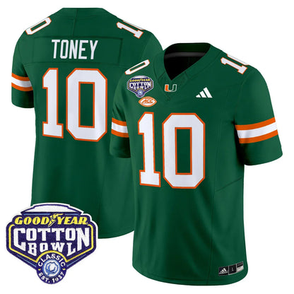 Miami College Football Stitched Jersey 2026 - Cotton Bowl Patch - GloryGearUS