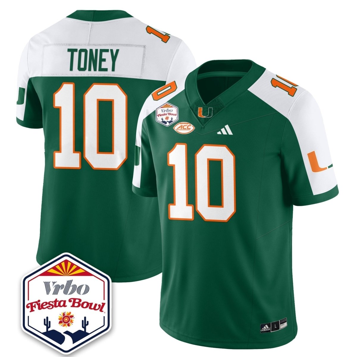 Miami College Football Stitched Jersey 2026 - Fiesta Bowl Patch - GloryGearUS