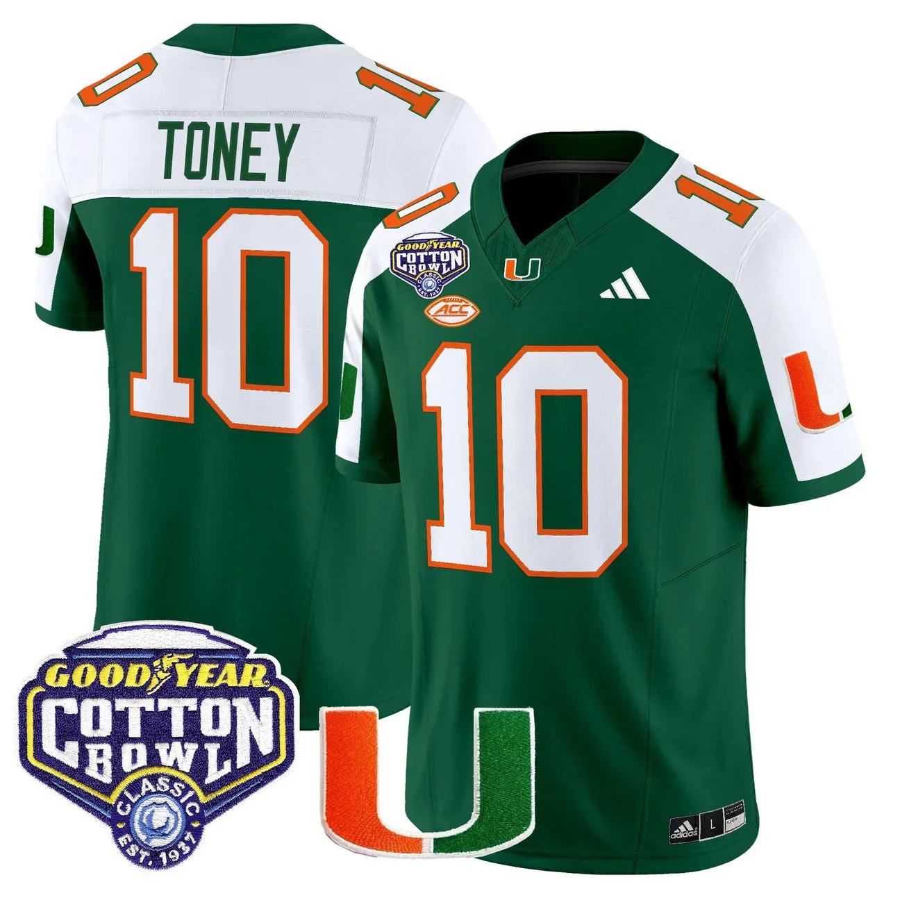 Miami College Football Stitched Jersey 2026 - Cotton Bowl Patch - GloryGearUS