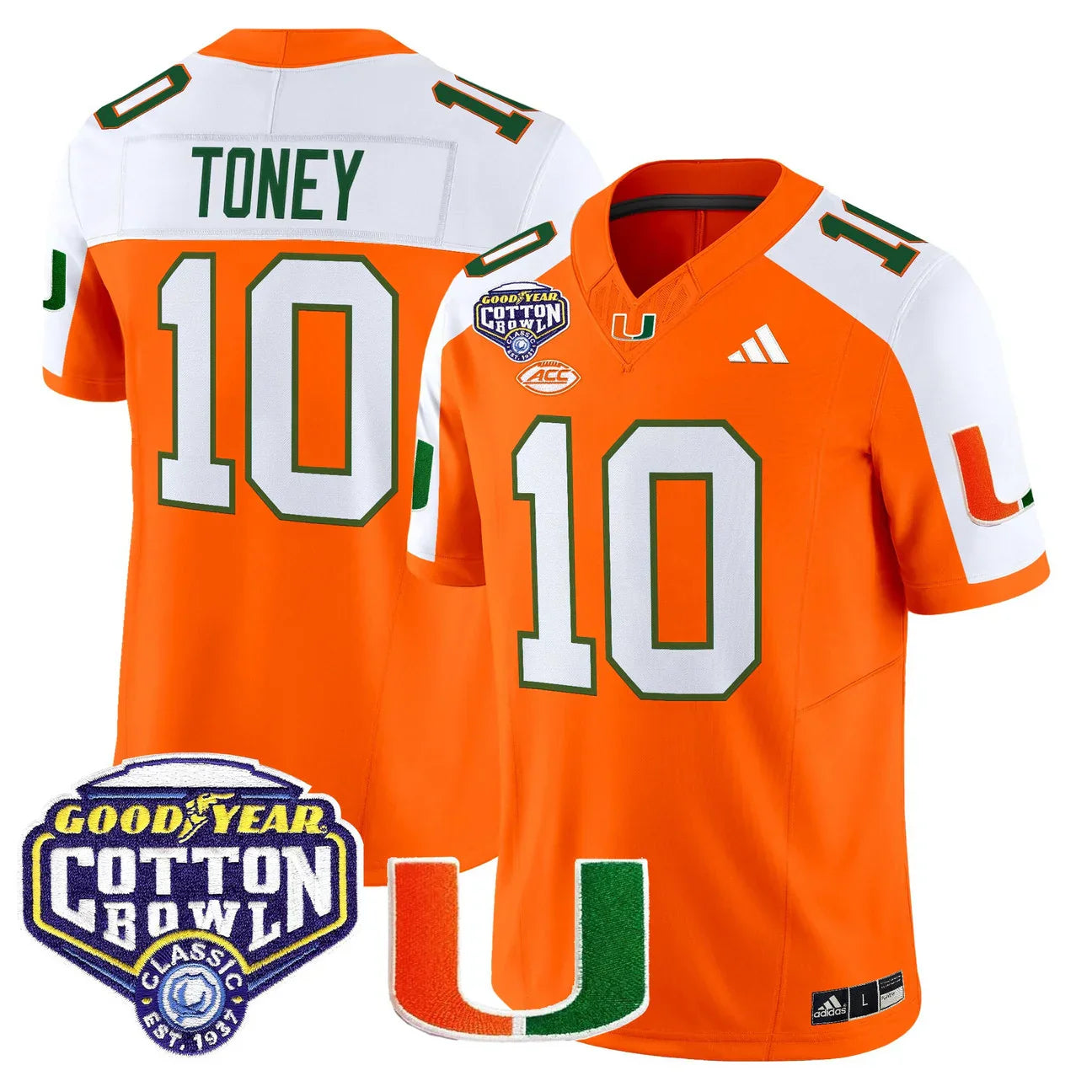 Miami College Football Stitched Jersey 2026 - Cotton Bowl Patch - GloryGearUS