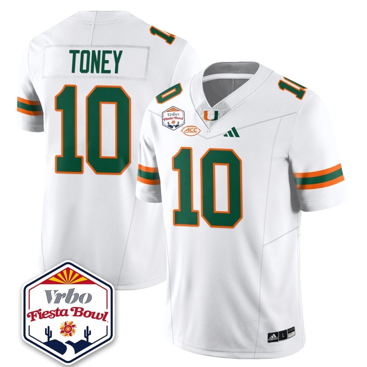 Miami College Football Stitched Jersey 2026 - Fiesta Bowl Patch - GloryGearUS