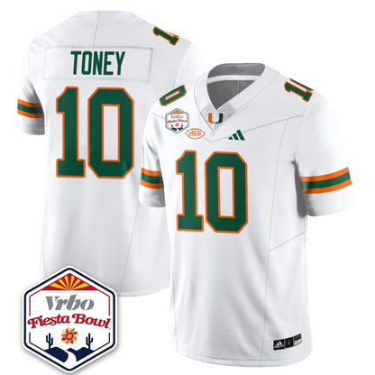Miami College Football Stitched Jersey 2026 - Fiesta Bowl Patch - GloryGearUS