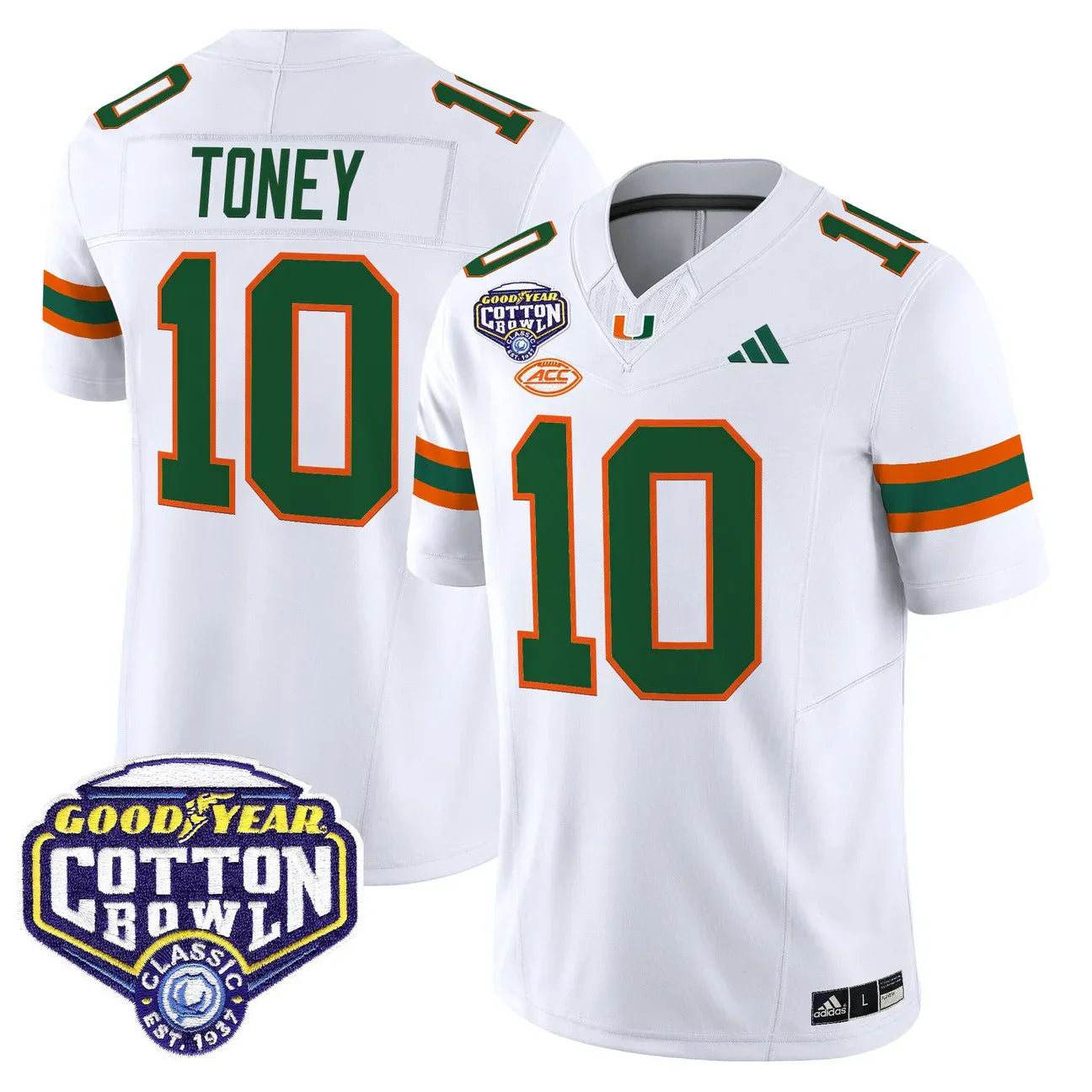 Miami College Football Stitched Jersey 2026 - Cotton Bowl Patch - GloryGearUS