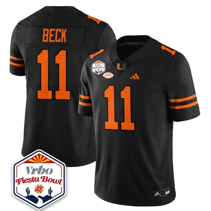 Miami College Football Stitched Jersey 2026 - Fiesta Bowl Patch - GloryGearUS