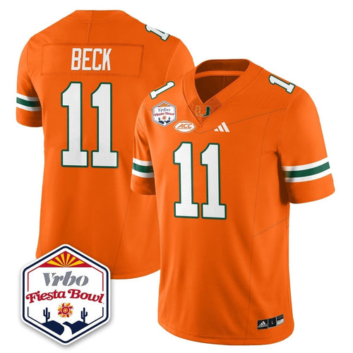 Miami College Football Stitched Jersey 2026 - Fiesta Bowl Patch - GloryGearUS
