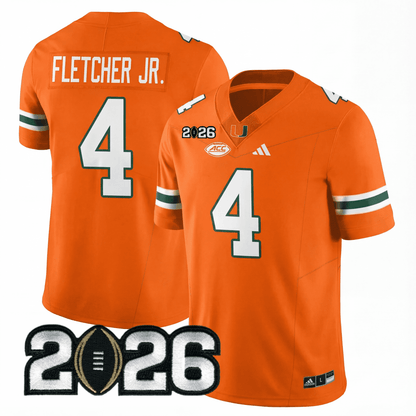 Miami College Football Stitched Jersey - 2026 CFP Patch - GloryGearUS