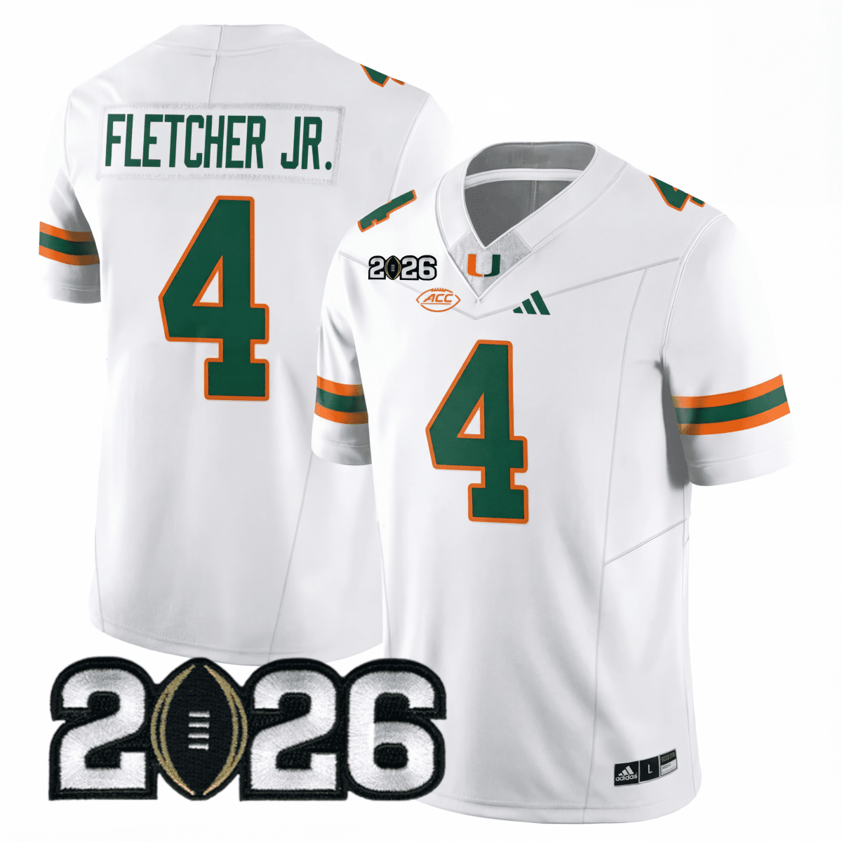 Miami College Football Stitched Jersey - 2026 CFP Patch - GloryGearUS