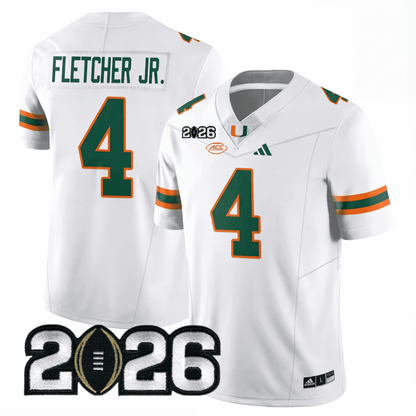 Miami College Football Stitched Jersey - 2026 CFP Patch - GloryGearUS