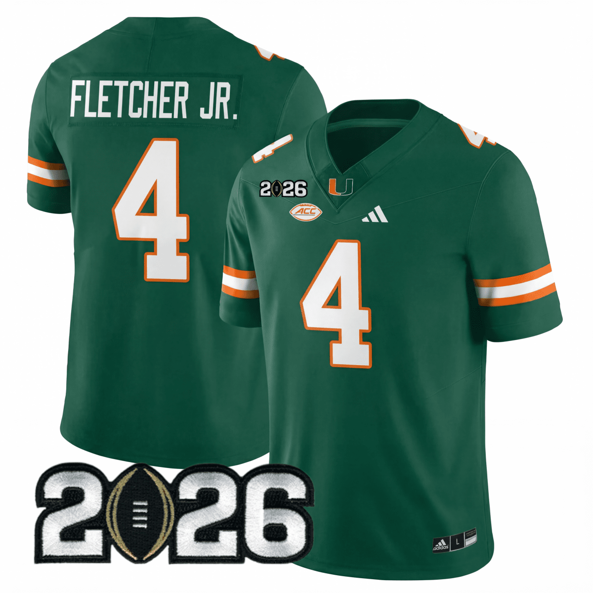 Miami College Football Stitched Jersey - 2026 CFP Patch - GloryGearUS