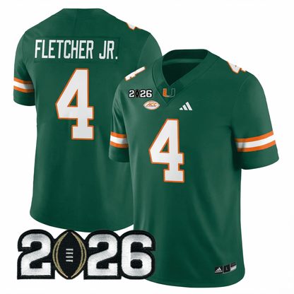 Miami College Football Stitched Jersey - 2026 CFP Patch - GloryGearUS