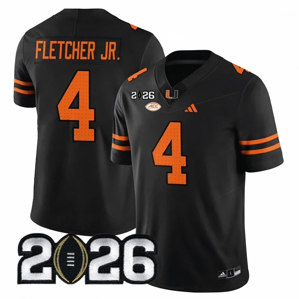 Miami College Football Stitched Jersey - 2026 CFP Patch - GloryGearUS