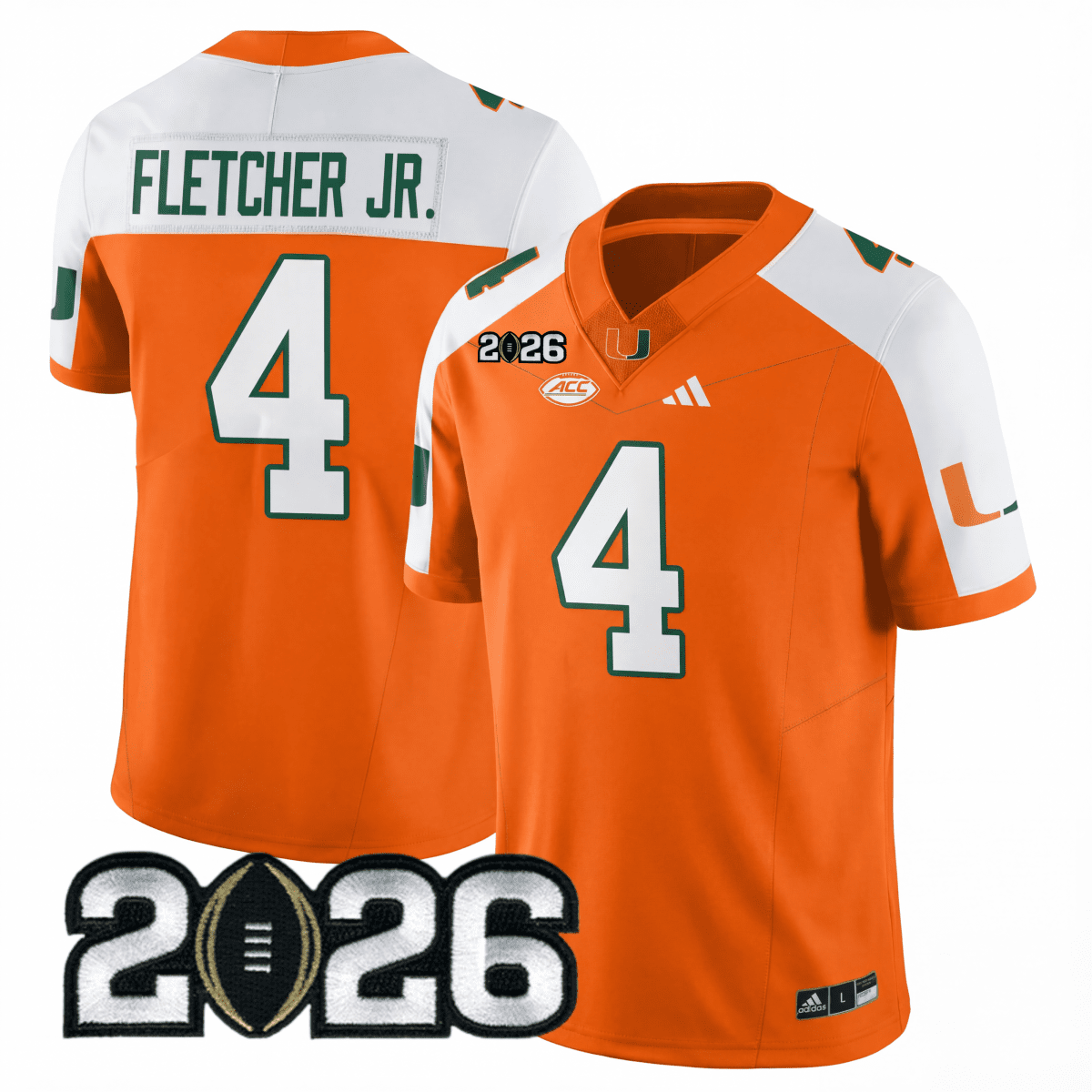 Miami College Football Stitched Jersey - 2026 CFP Patch - GloryGearUS