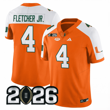 Miami College Football Stitched Jersey - 2026 CFP Patch - GloryGearUS