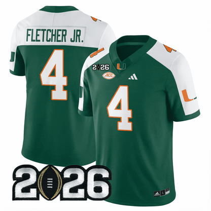 Miami College Football Stitched Jersey - 2026 CFP Patch - GloryGearUS