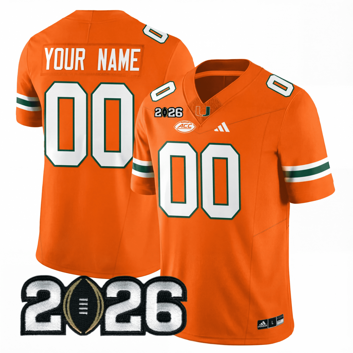 Miami College Football Stitched Jersey - 2026 CFP Patch - GloryGearUS