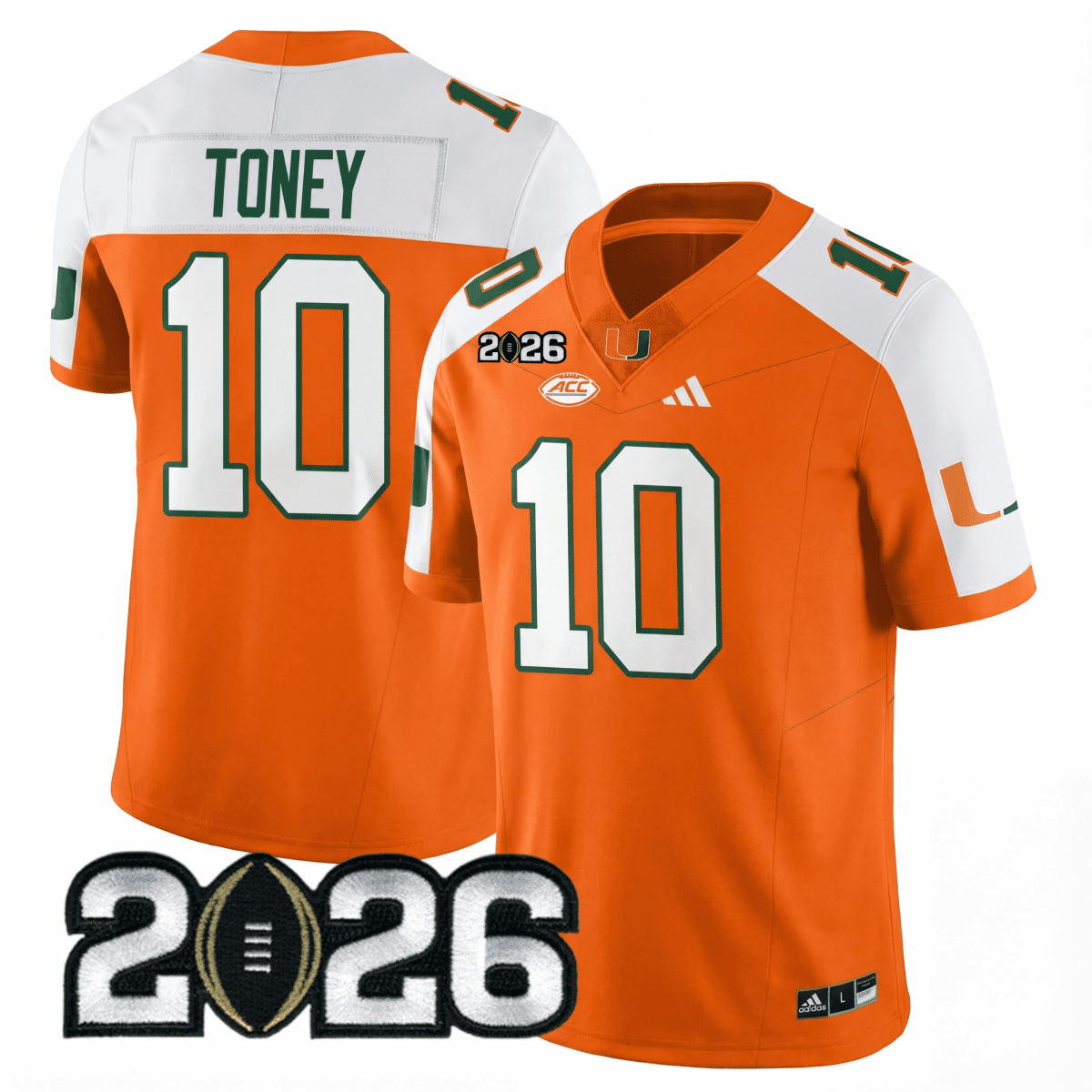 Miami College Football Stitched Jersey - 2026 CFP Patch - GloryGearUS