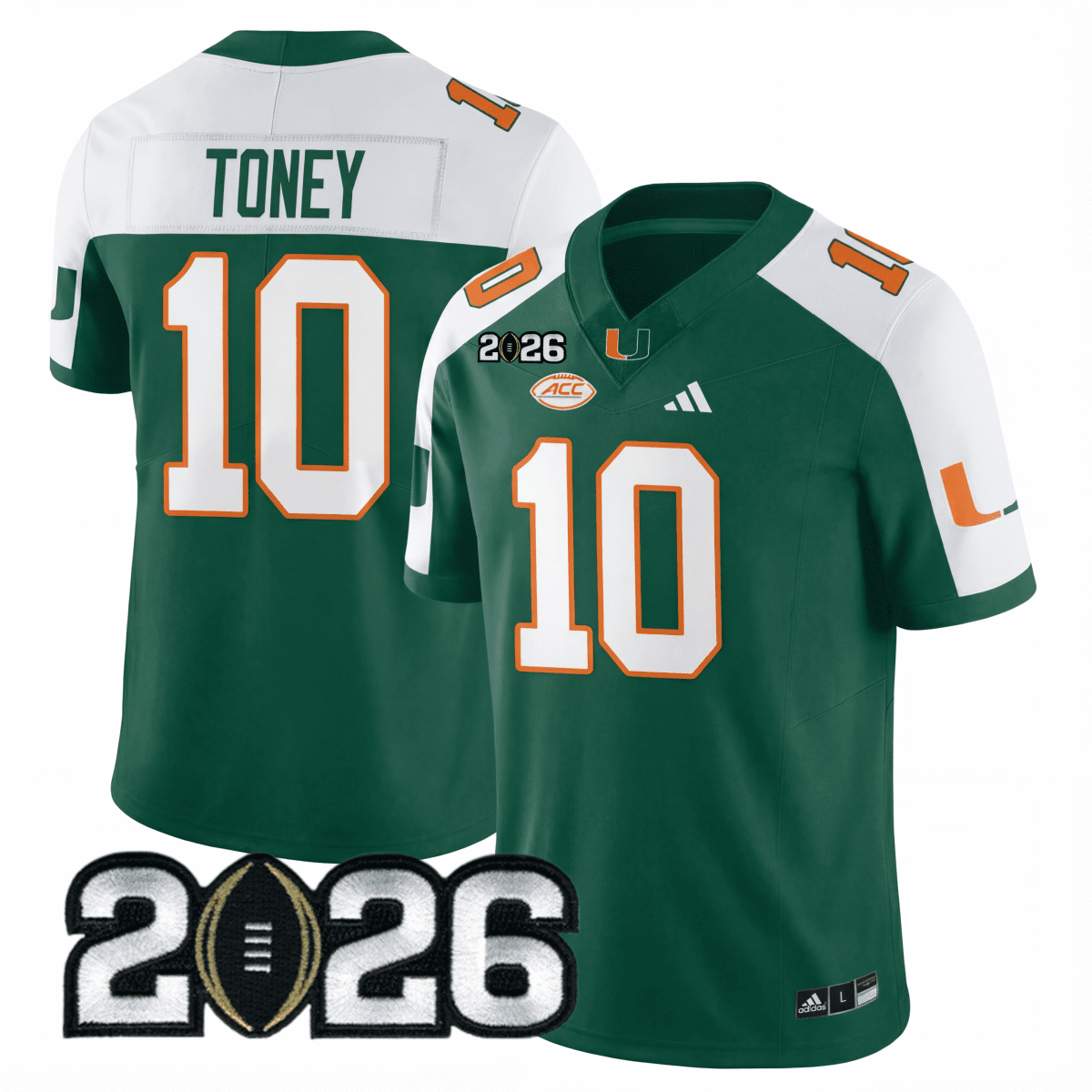 Miami College Football Stitched Jersey - 2026 CFP Patch - GloryGearUS