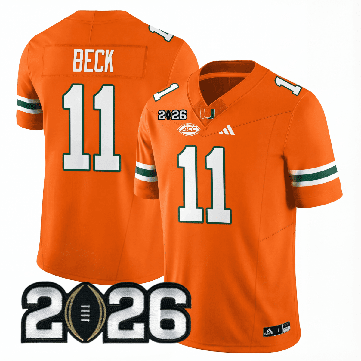Miami College Football Stitched Jersey - 2026 CFP Patch - GloryGearUS