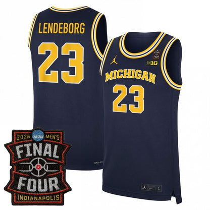 Michigan Wolverines Men's Basketball 25/26 All Stitched Jersey - Final Four Patch