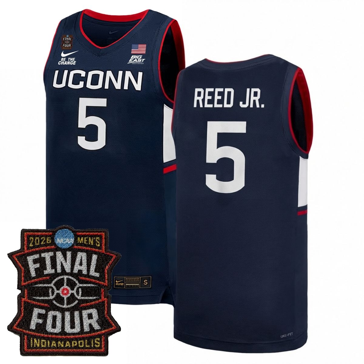 UConn Huskies Men's Basketball 25/26 All Stitched Jersey - Final Four Patch