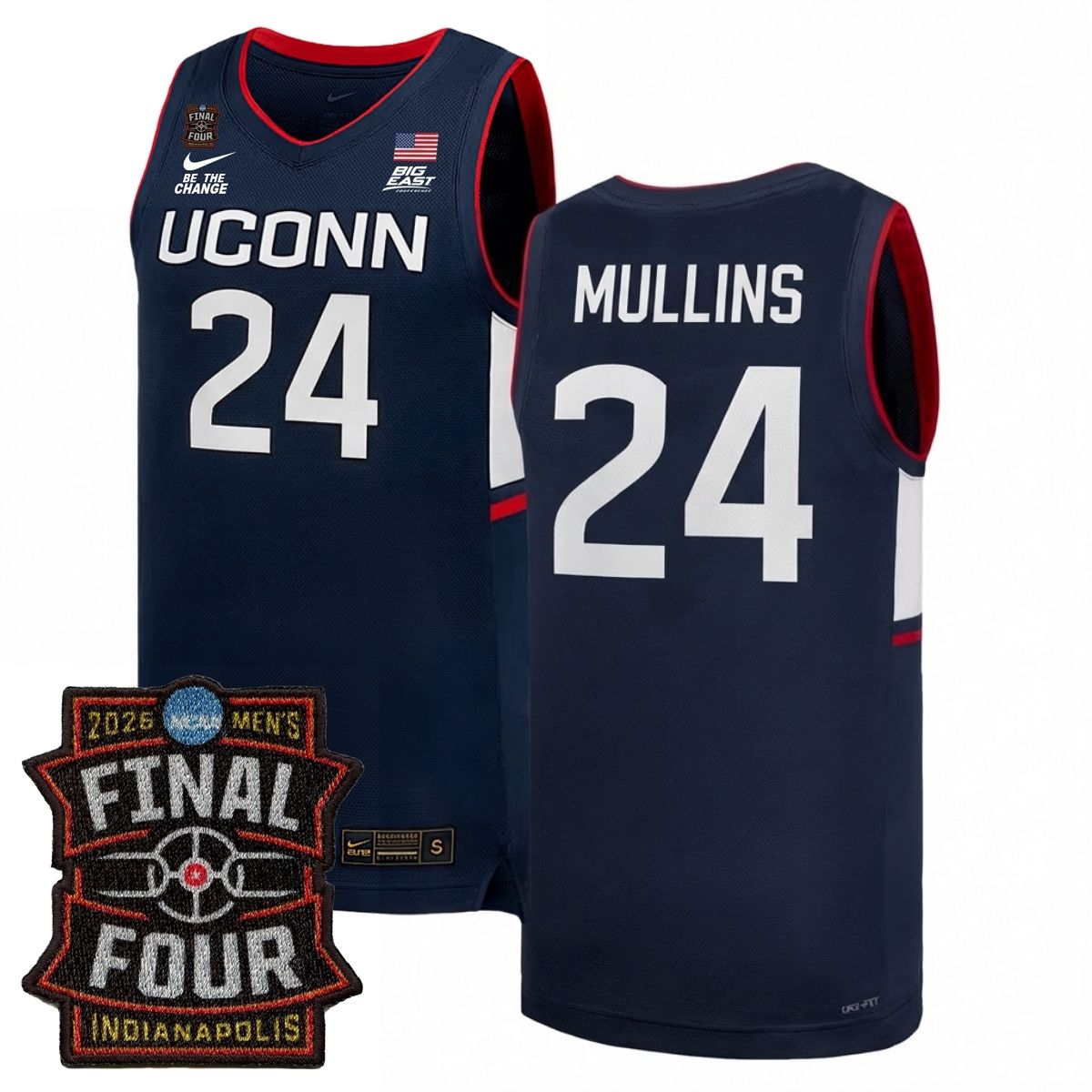 UConn Huskies Men's Basketball 25/26 All Stitched Jersey - Final Four Patch