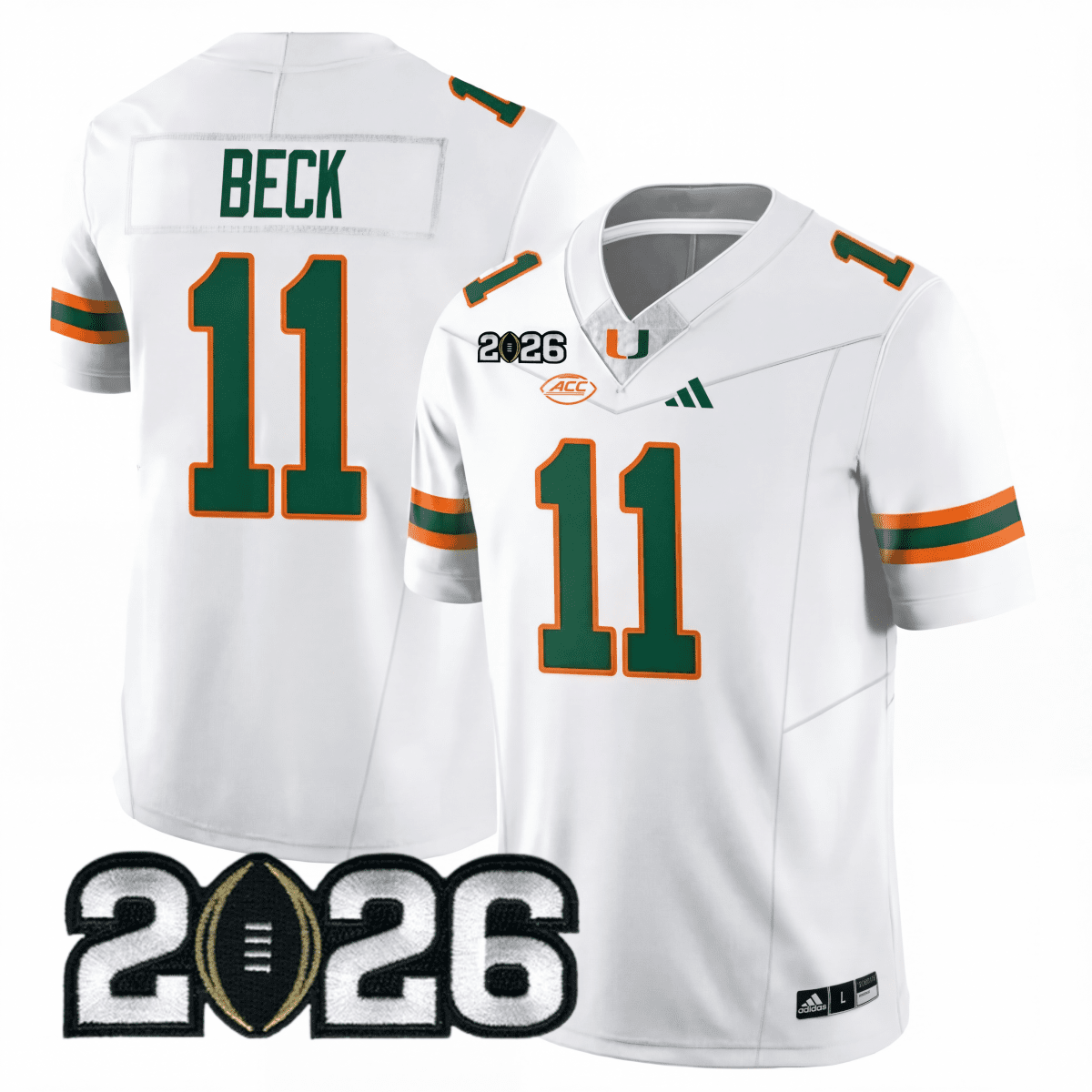 Miami College Football Stitched Jersey - 2026 CFP Patch - GloryGearUS