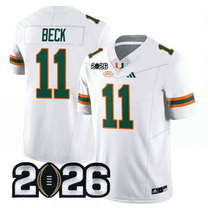 Miami College Football Stitched Jersey - 2026 CFP Patch - GloryGearUS