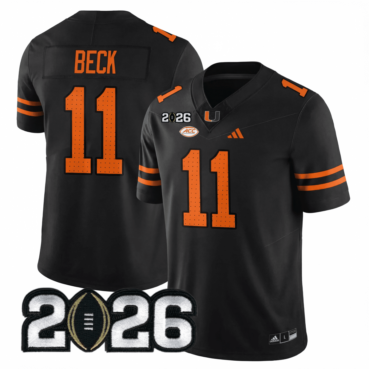 Miami College Football Stitched Jersey - 2026 CFP Patch - GloryGearUS