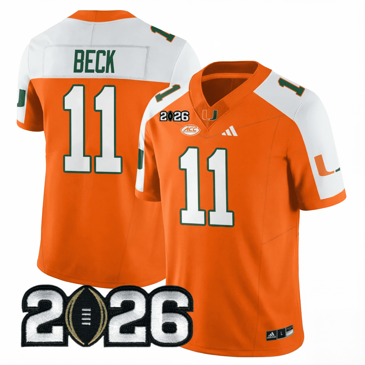 Miami College Football Stitched Jersey - 2026 CFP Patch - GloryGearUS