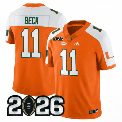 Miami College Football Stitched Jersey - 2026 CFP Patch - GloryGearUS