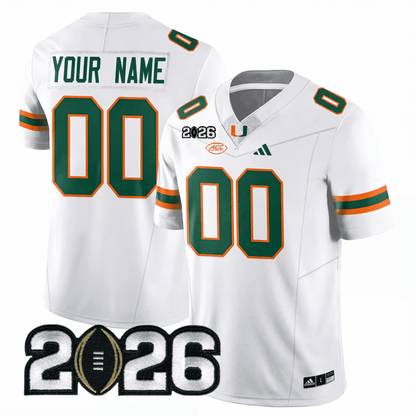 Miami College Football Stitched Jersey - 2026 CFP Patch - GloryGearUS