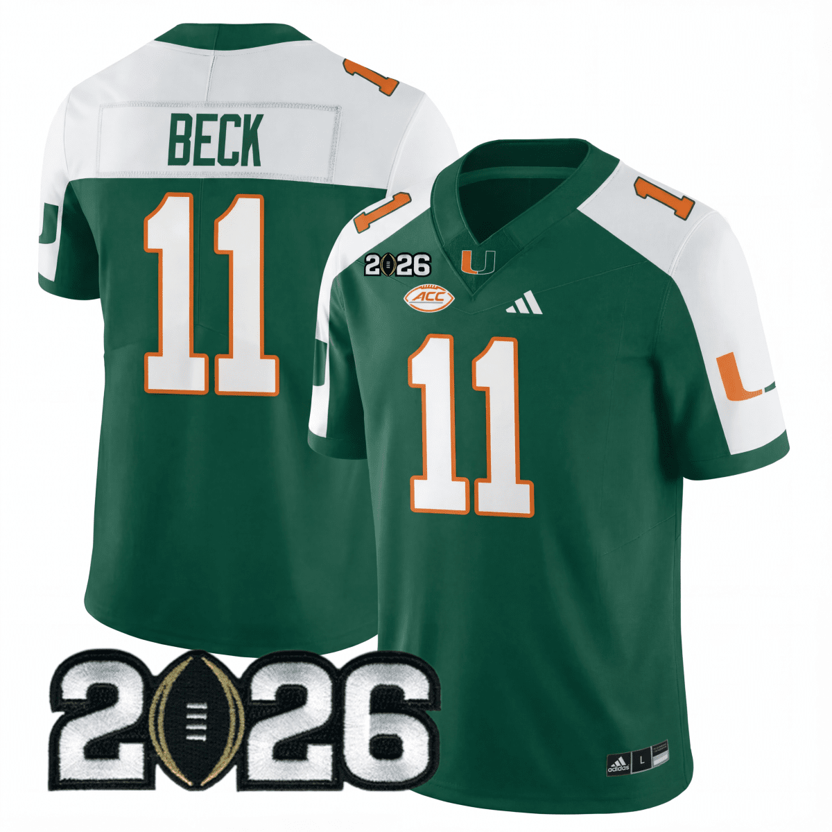 Miami College Football Stitched Jersey - 2026 CFP Patch - GloryGearUS