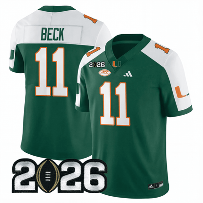 Miami College Football Stitched Jersey - 2026 CFP Patch - GloryGearUS