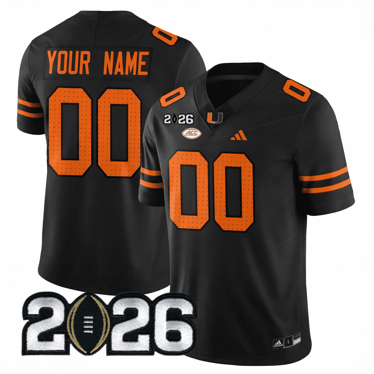 Miami College Football Stitched Jersey - 2026 CFP Patch - GloryGearUS