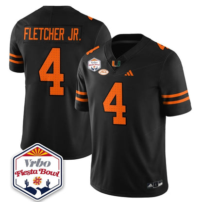 Miami College Football Stitched Jersey 2026 - Fiesta Bowl Patch - GloryGearUS